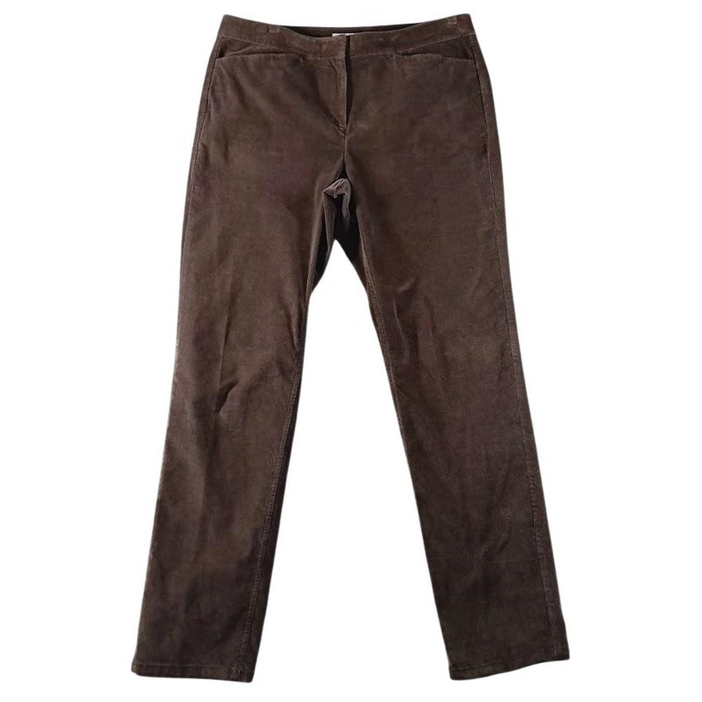 J Jill Corduroy Pants Womens‎ 10 Brown Straight Leg Stretch Dress Casual Fall